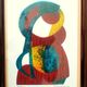 Painting by camille hirtz (1917-1987) – watercolor silkscreen print no. 40/120 – 1977
