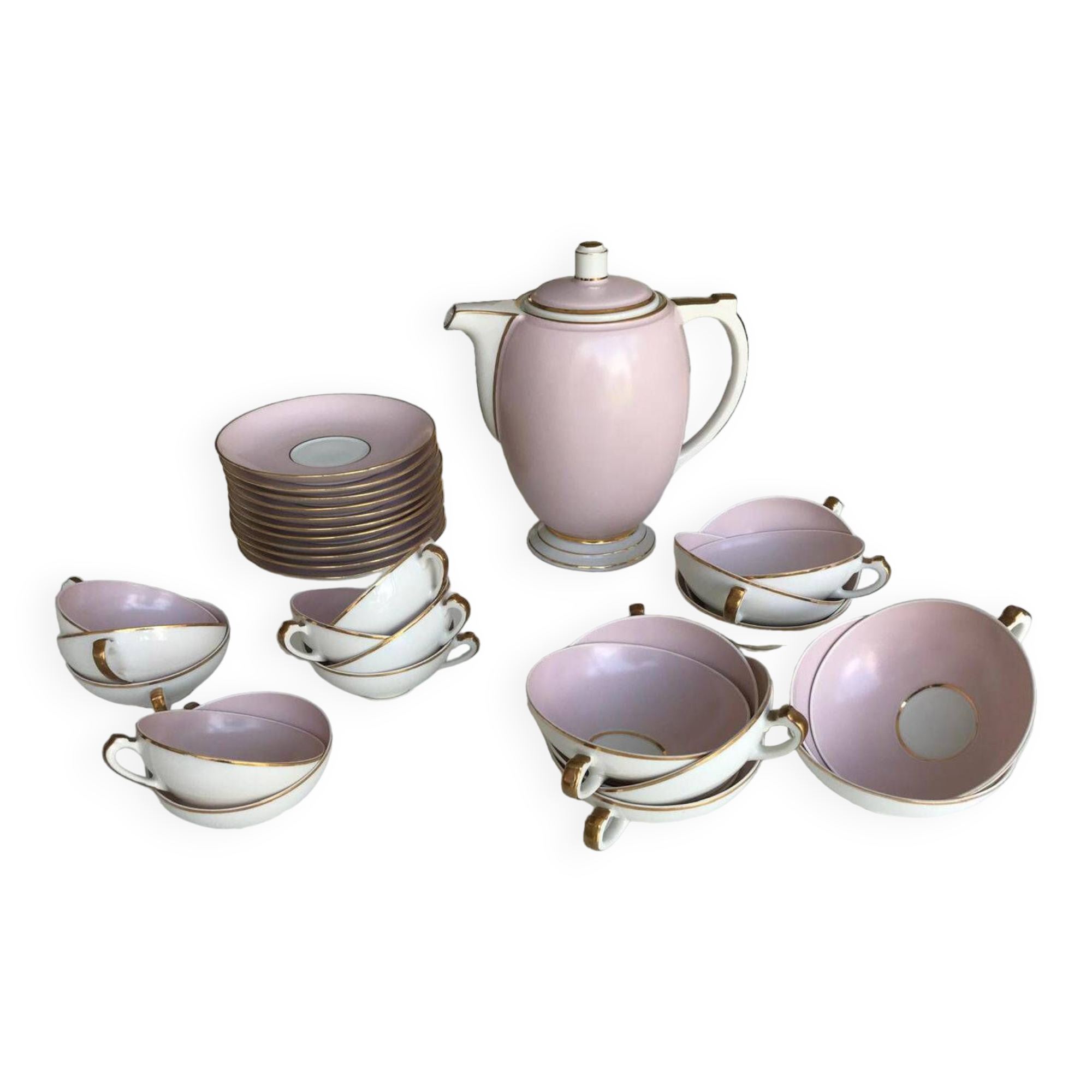 Limoges porcelain coffee service