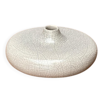 Vase en céramique minimaliste postmoderne en forme organique de Asa Selection, années 1980