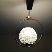 Suspension années 60 cristal et métal