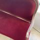 Red sofa bordeaux upholstered velvet
