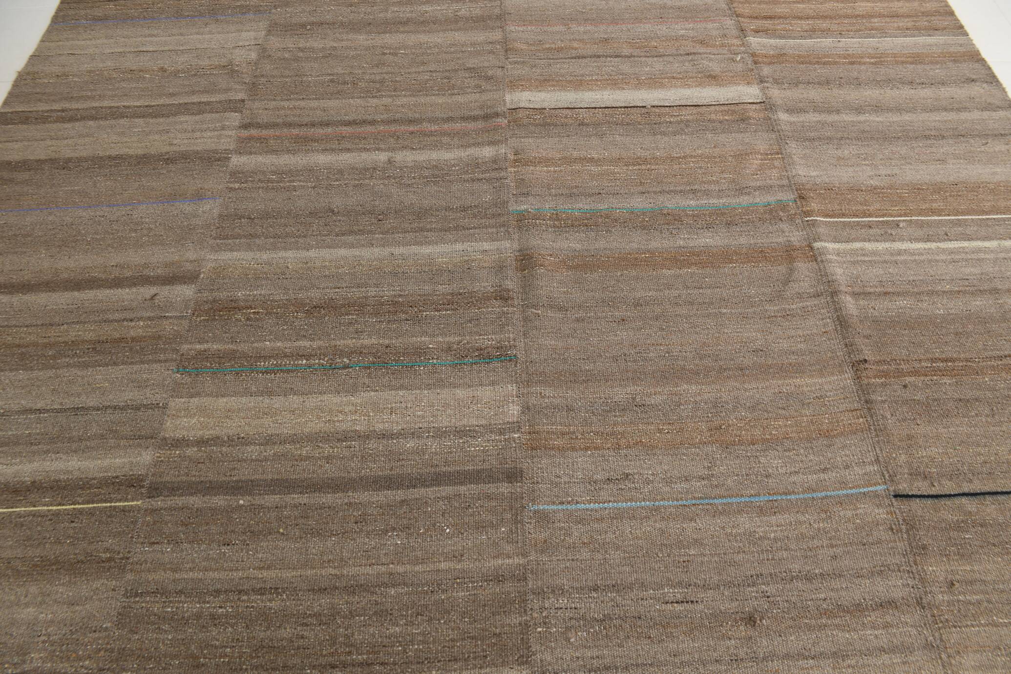 Large Handmade Vintage Kilim Rug, 303x386Cm