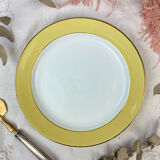 Plat rond jaune doré l’amandinoise 7894