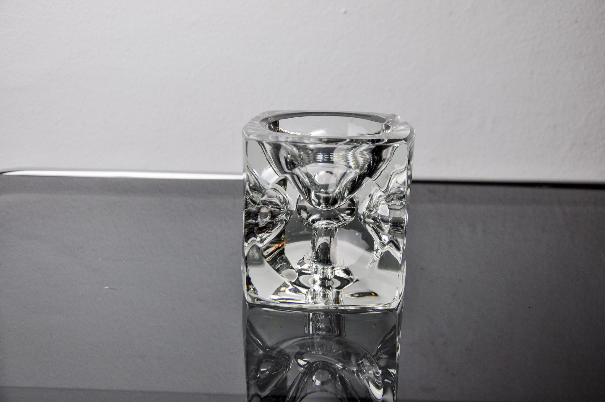Ice cube candlesticks by Peill & Putzler, Germany, 1970
