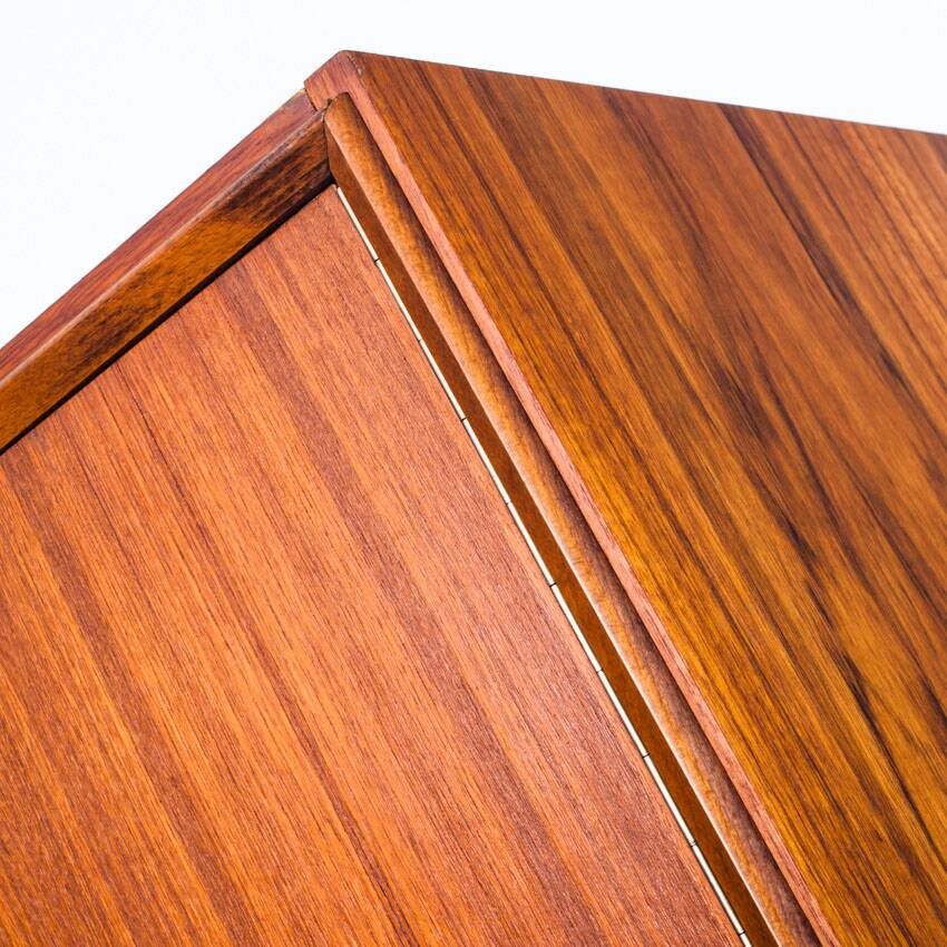 Vintage Scandinavian/Mid Century wardrobe in teak wood, France, 60s.