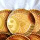 6 Sarreguemines barbotine ceramic fish plates, flat plates.
