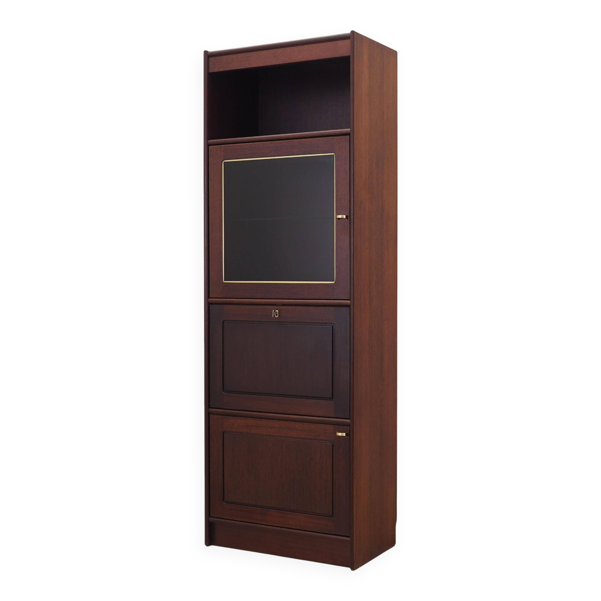 Mahogany showcase, Danish design, 1970s, production: Denmark