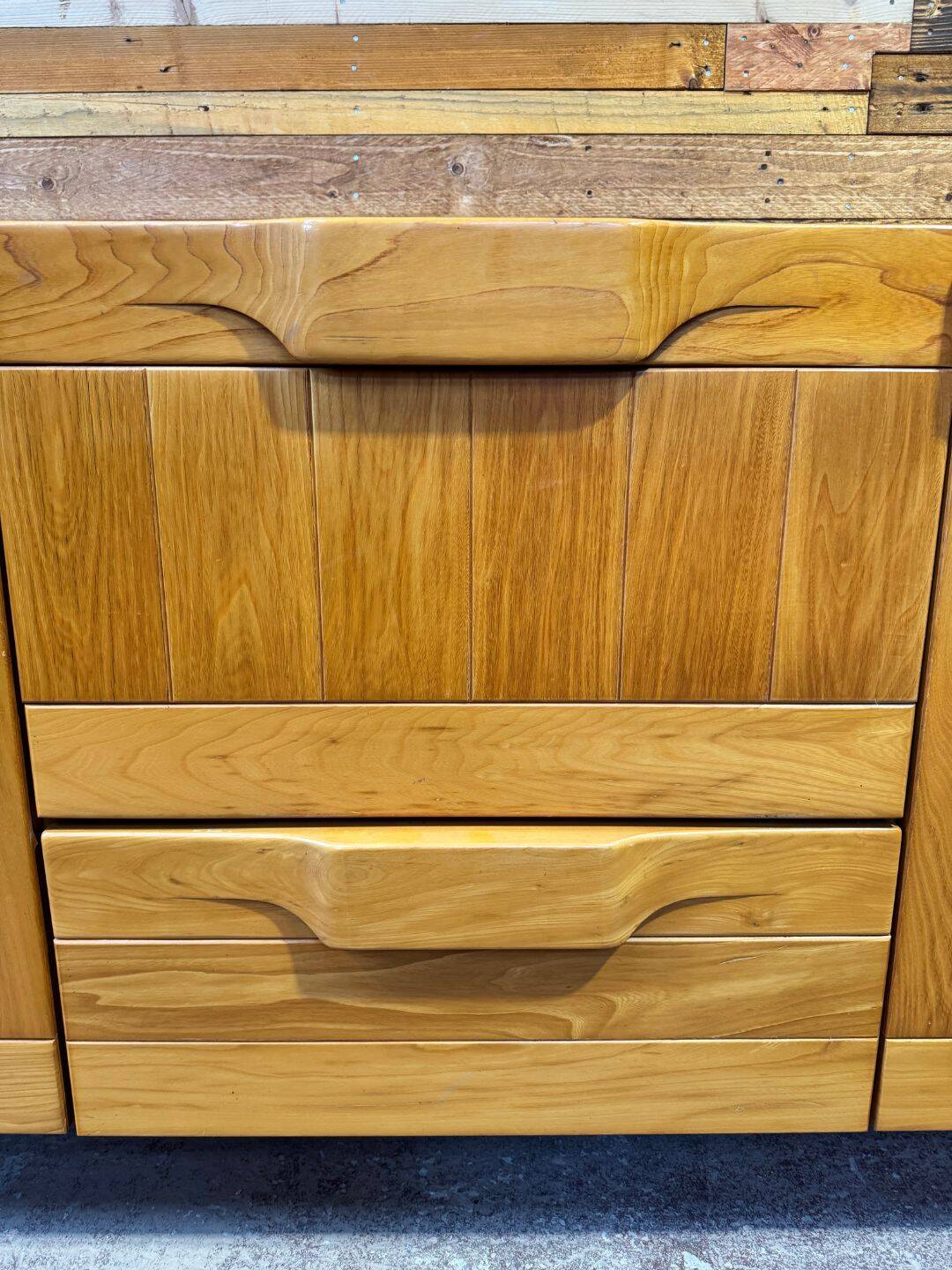 Ornate elm in the style of Maison Regain.
