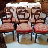 6 chaises en acajou