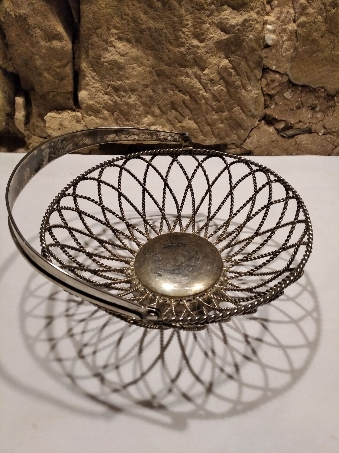 Vintage bread basket, fruit