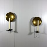 Set of 2 Wall Candlesticks by E.W. Asplind Sweden, 1930's