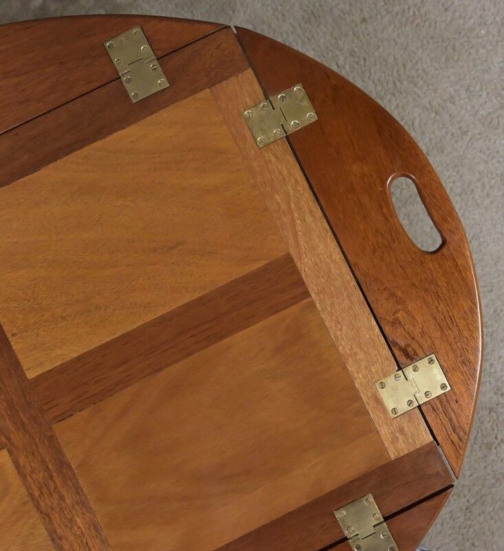 Table de majordome pliante en acajou – 1940