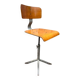 Vintage industrial workshop stool, height adjustable, 1960s.