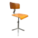Vintage industrial workshop stool, height adjustable, 1960s.