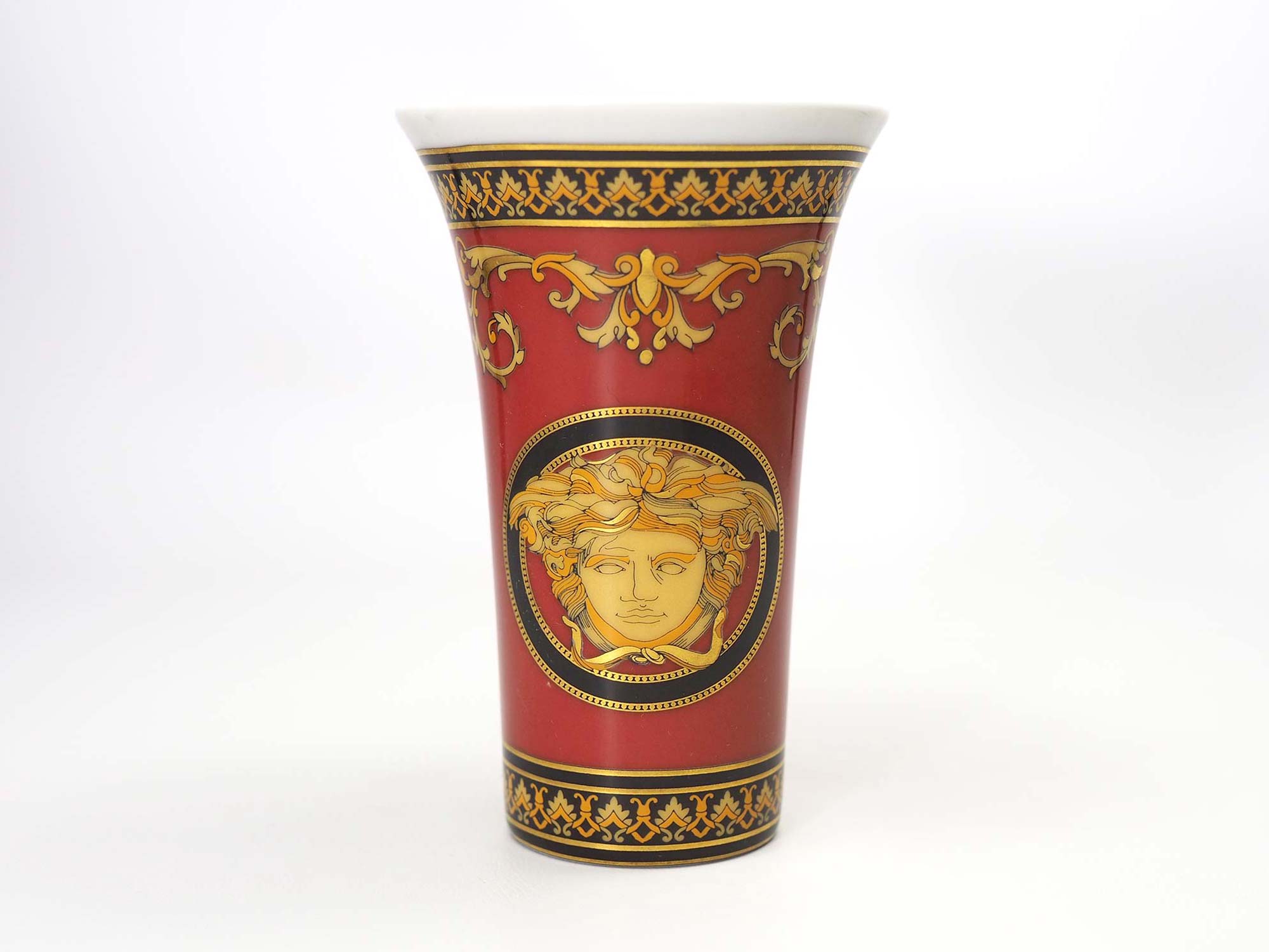 Versace Rosenthal Porcelain Medusa Small Vase