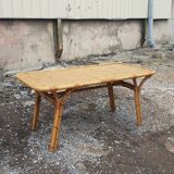 1970s rattan dining table