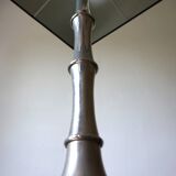 Table lamp made of chrome-plated