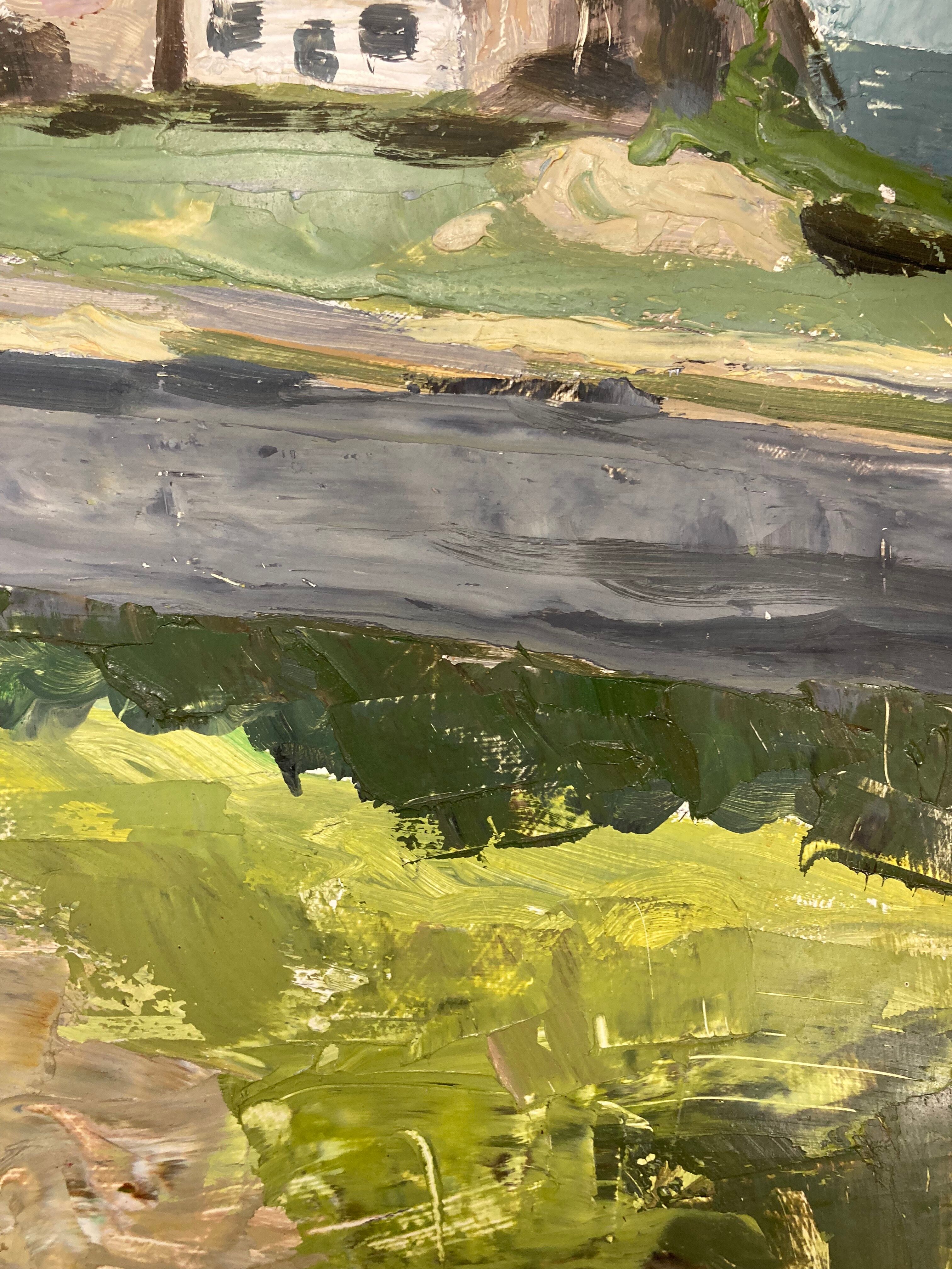 Vintage painting Brittany