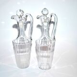 Bottles vinegar in cut crystal baccarat oil and vinegar - near model chicago 1916?