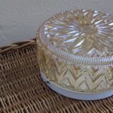 Amber moulded glass ceiling