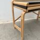 Solid wood and formica desk made by a cabinetmaker.