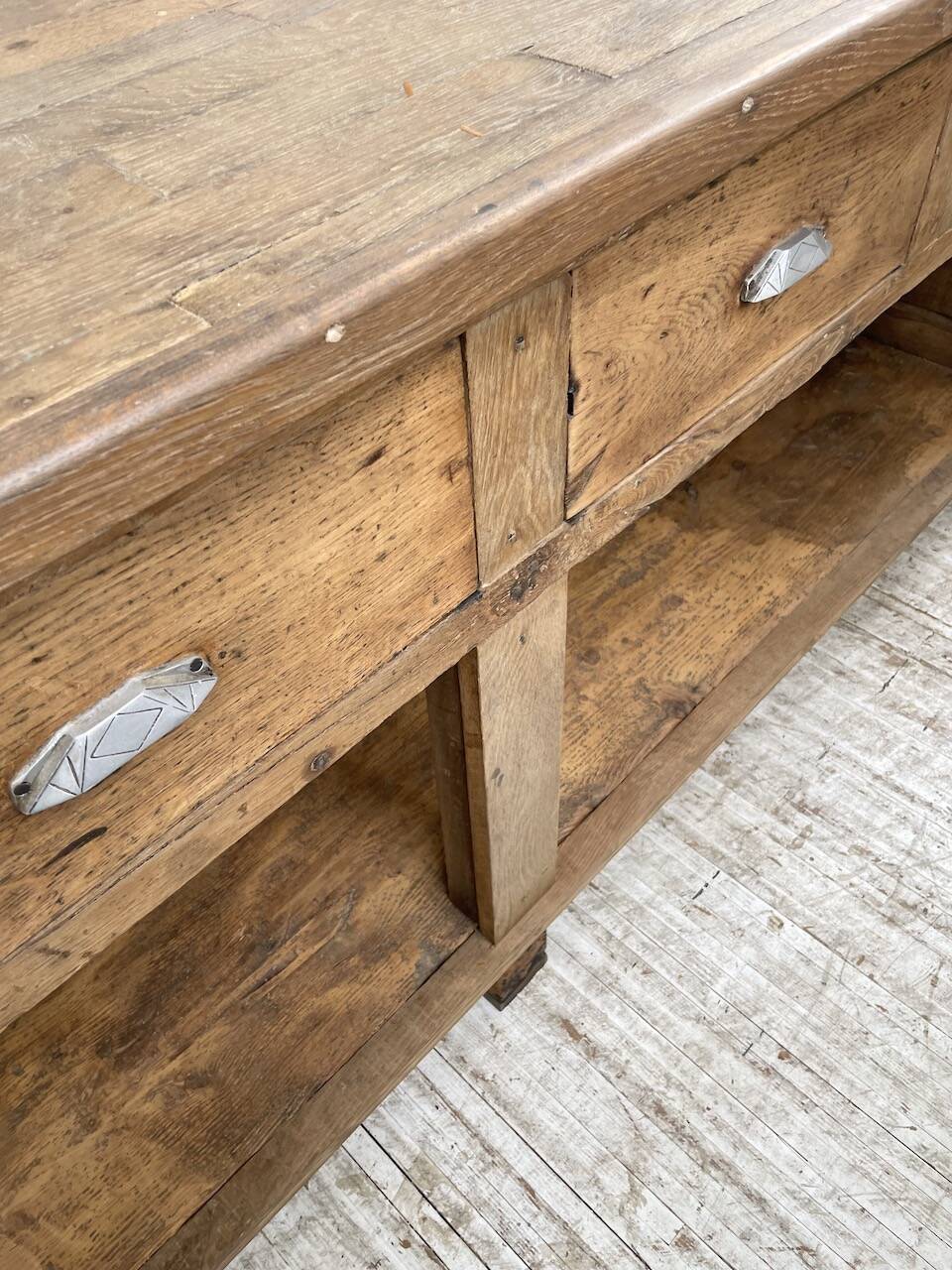 Comptoir en chêne XXL 260 cm