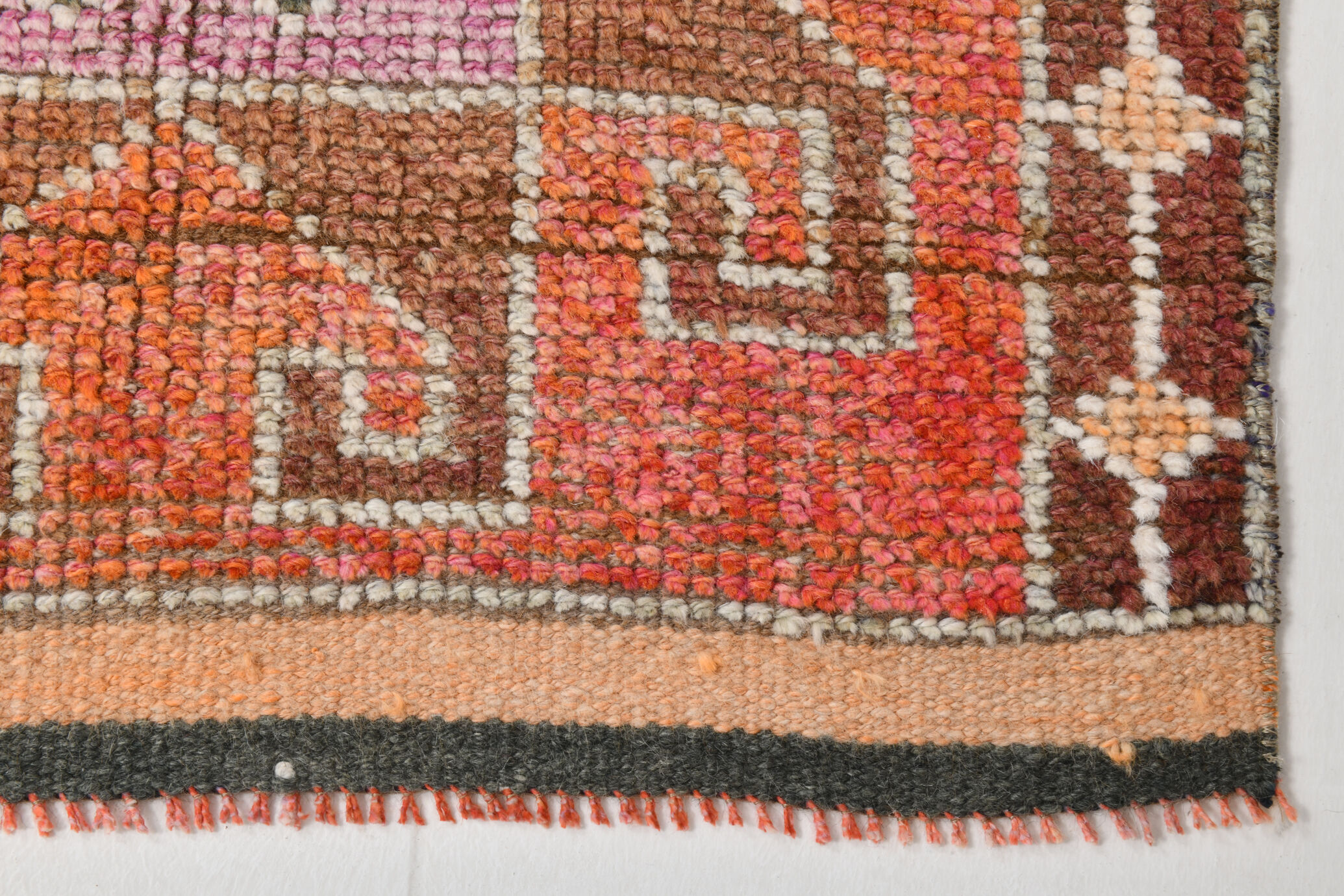 3x10 contemporary oushak runner rug, 86x302cm