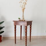 Early 20th century side table in solid oak