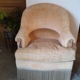 Velvet toadstool armchair