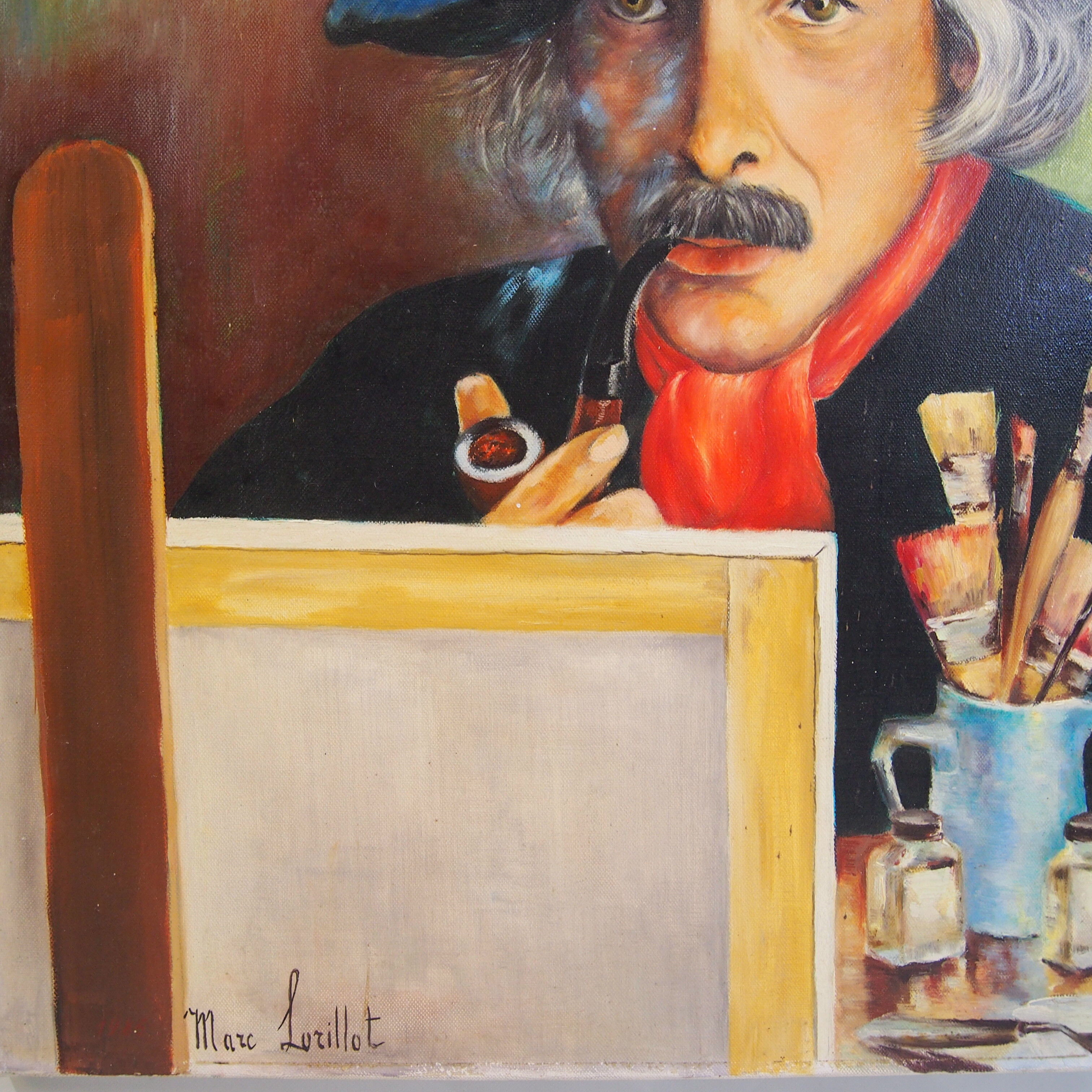 Oil portrait on canvas