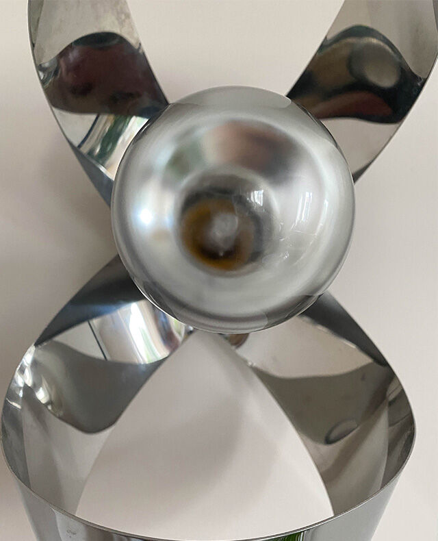 Aluminum knot wall lamp