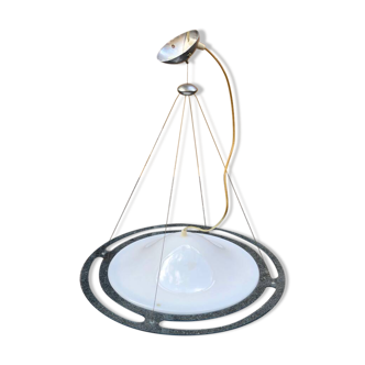 Vintage 70's style plastic pendant light