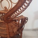 Fauteuil Emmanuelle peacock