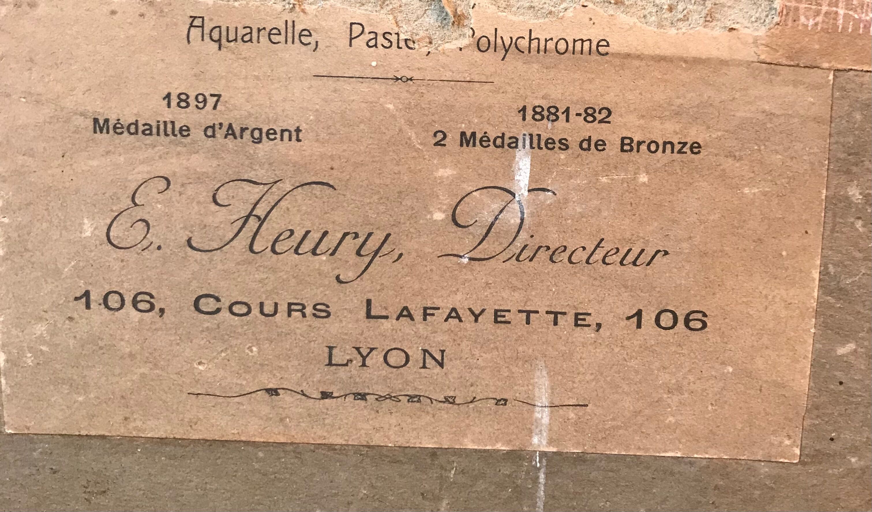 Pastel portrait of an early 20th century child