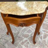 Console in cherry and marble