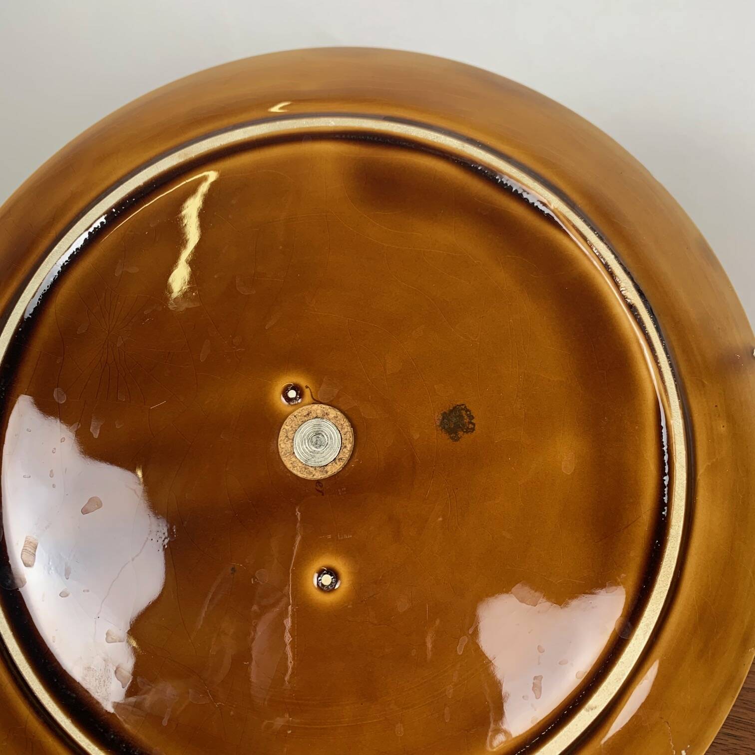 Barbotine Serving Tray, Sarreguemines, 1950