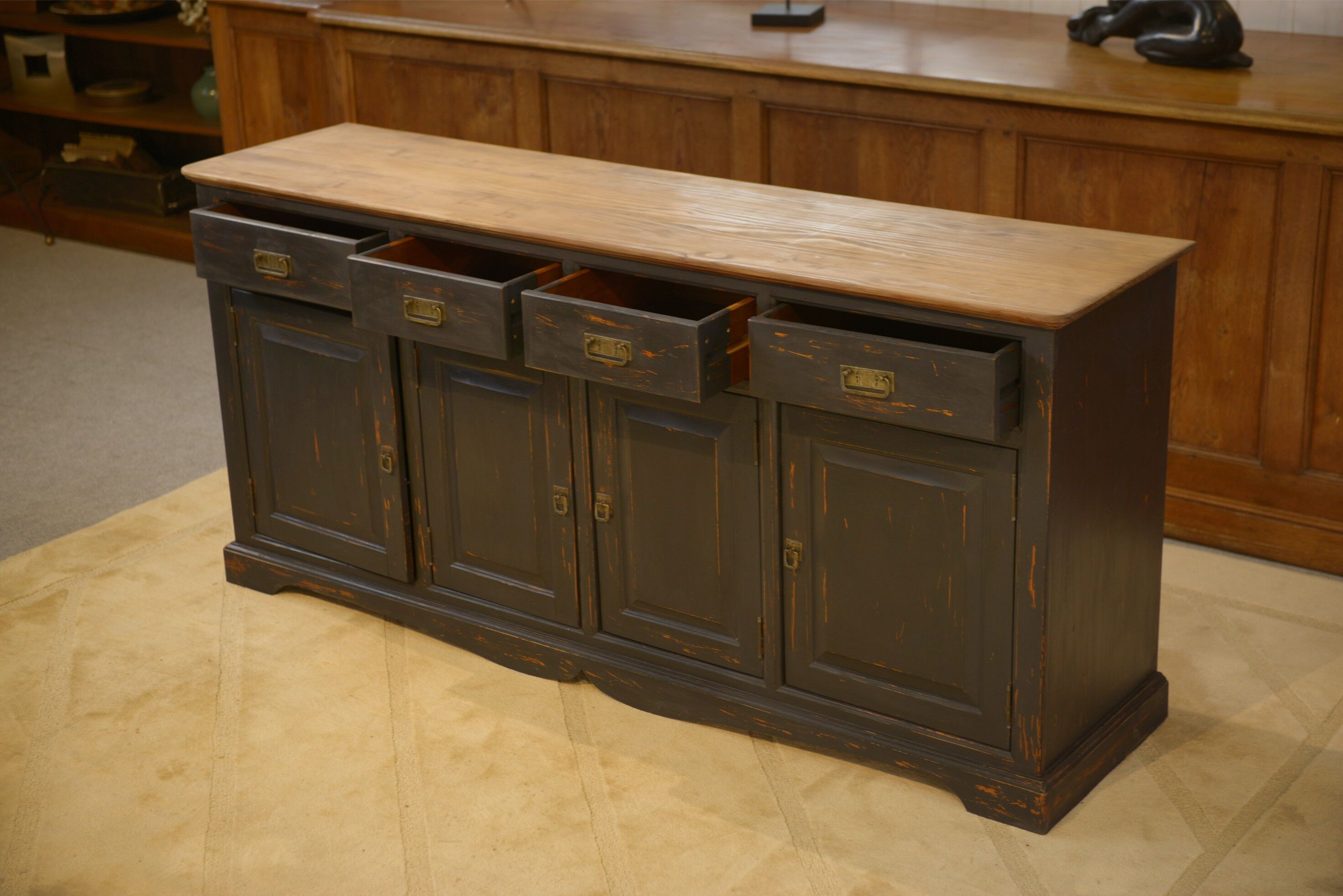 Slate-coloured sideboard 1960s