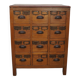Vintage Dutch Teak Apothecary / Filing Cabinet, 1930s