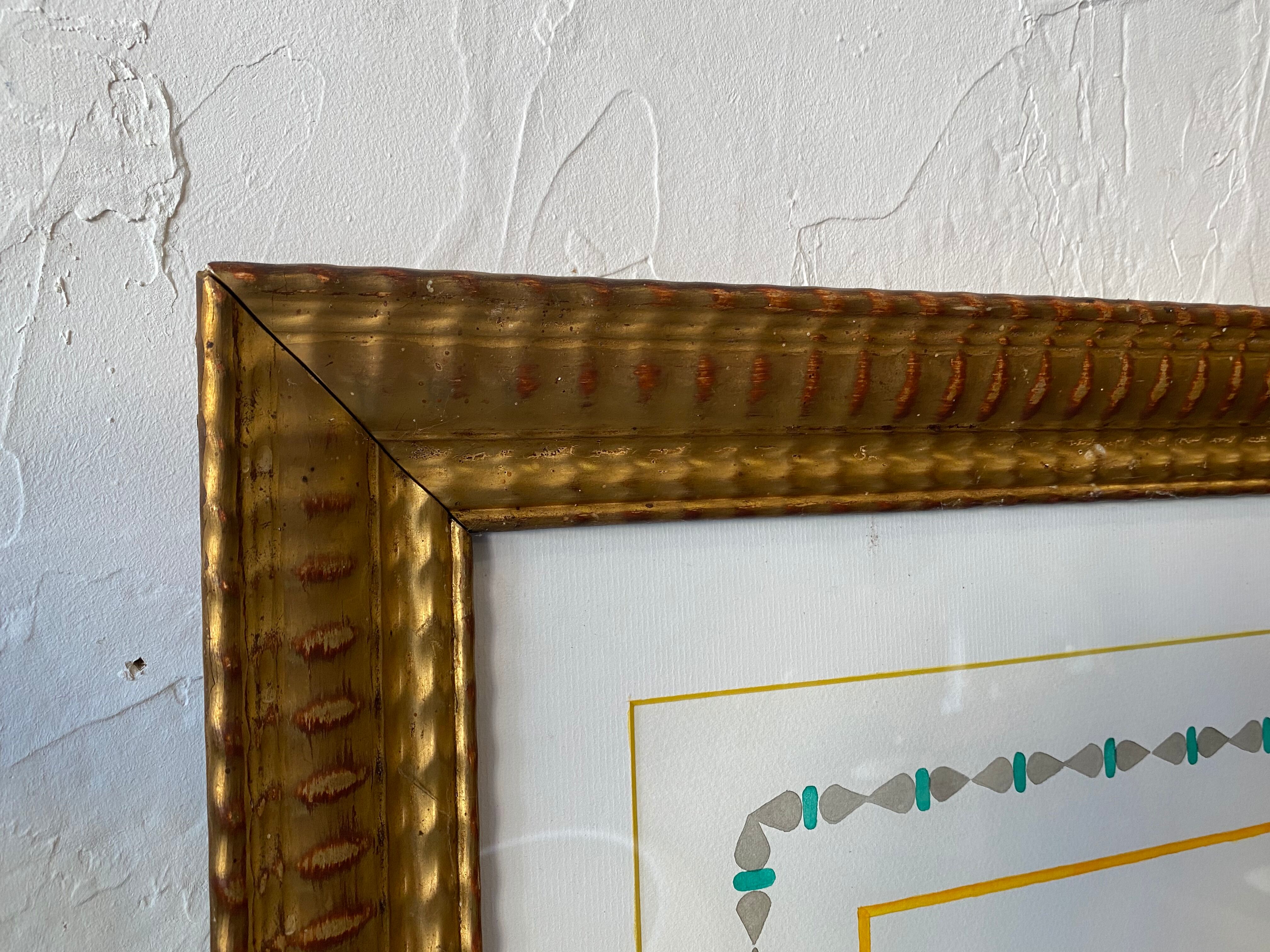 Trumeau old gilded mirror