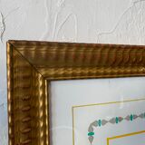 Trumeau old gilded mirror