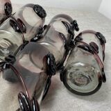 Murano glass glasses and carafe