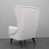 1960s Restored Wingback Chair, Czechoslovakia