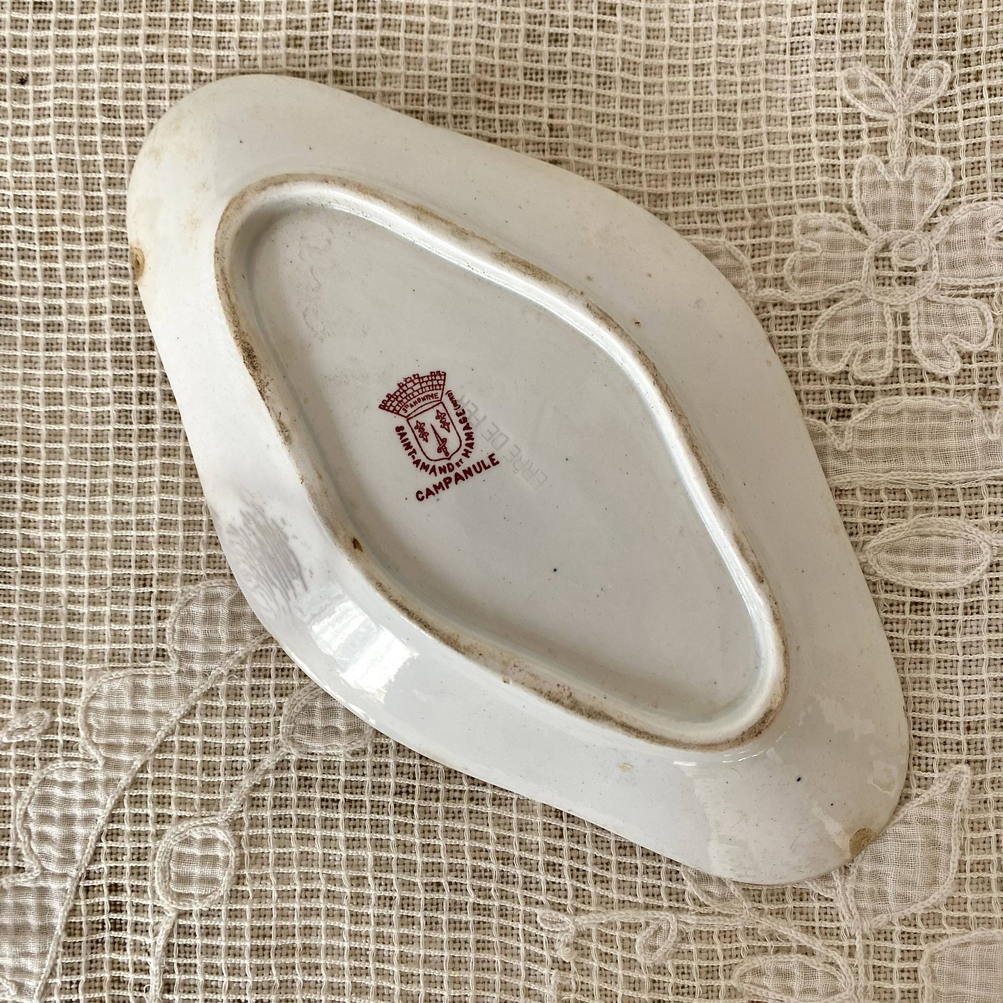St Amand "Campanule" ironstone dish