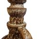 Pied de lampe brutaliste, fat lava 1970