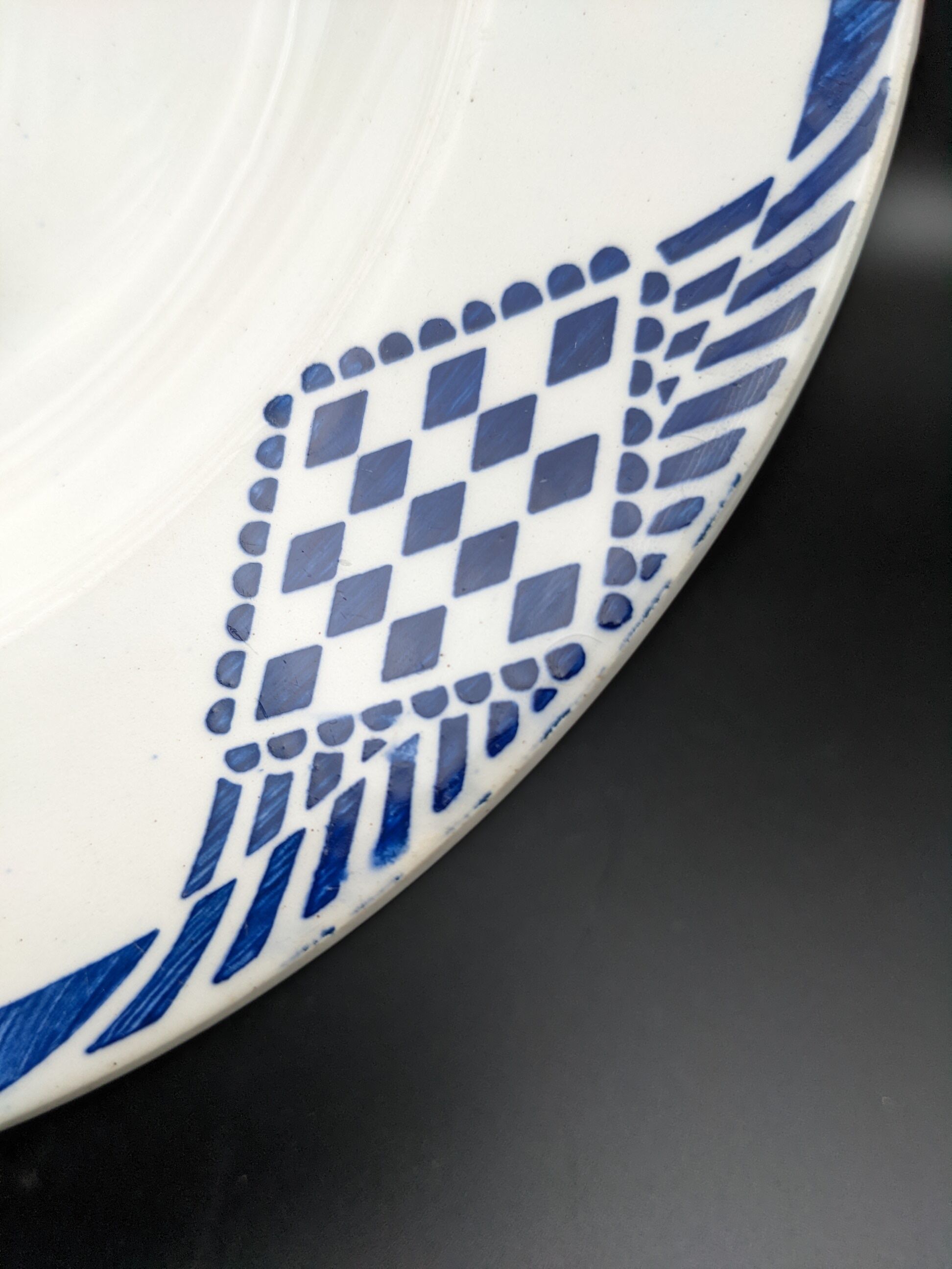 Set of 4 hollow plates Moulin des loups Orchies Hamage model Pantin vintage