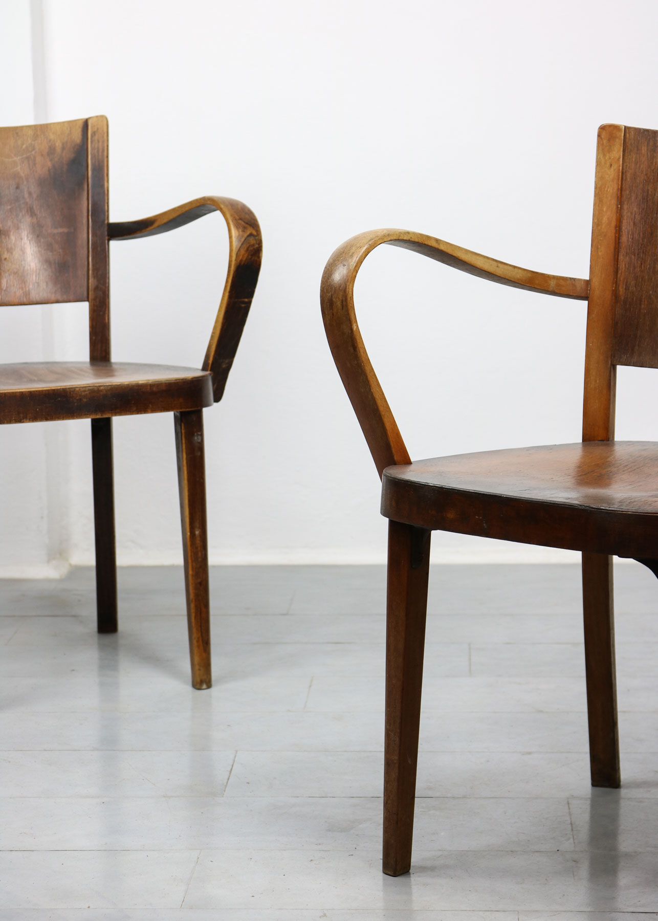 Bentwood B47 armchairs by Michael Thonet, 1930