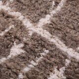 Taupe Beni Ourain rug, Moroccan rug 150/250cm