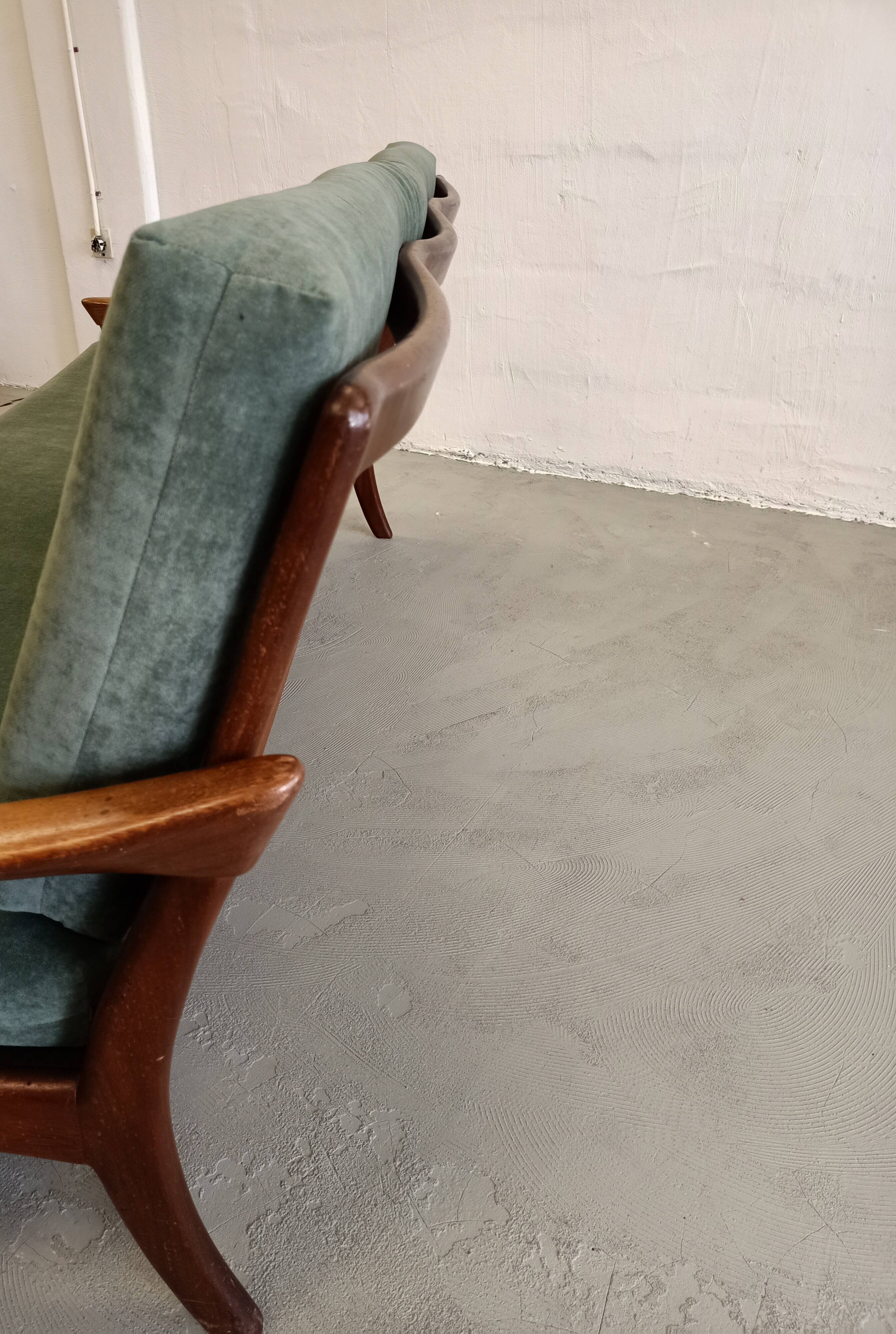 Teak Dutch design sofa by de Ster, 1960