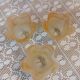 3 antique tulip pendant lights