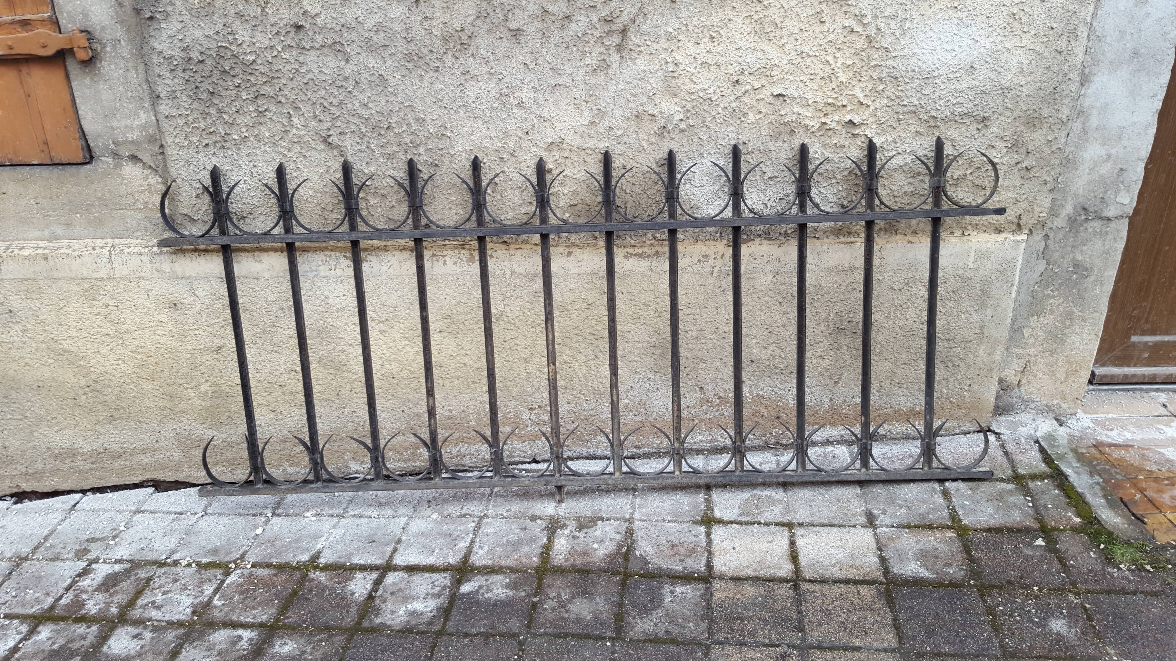 Wrought iron garden grids